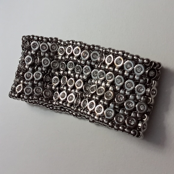 White House/Black Market Stretch rhinestones bracelet - Picture 3 of 3